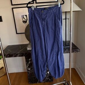 OSKA Indigo Elastic-Waist Casual Pants